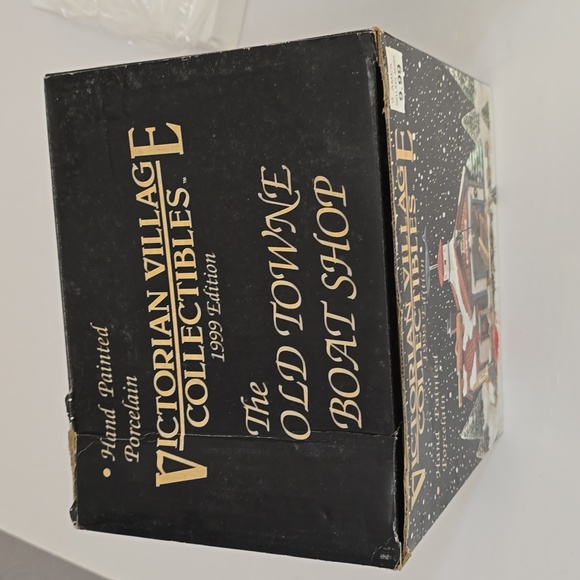 1999 Victorian Village Collectibles  Old Towne Boat Shop Hand Painted Porcelain - Picture 11 of 15